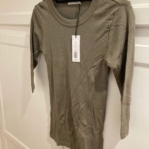 Michael Stars Basic Crew 3/4 Sleeve Tee - Shine